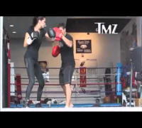 Adriana Lima Boxing Training