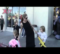 Angelina Jolie Takes The Kids Halloween Shopping