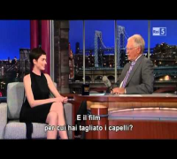Anne Hathaway al David Letterman sub ita