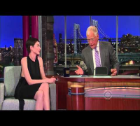 Anne Hathaway on Late Show with David Letterman, July 12, 2012