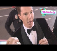 Benedict Cumberbatch greets fans at The Hobbit The Desolation Of Smaug Premiere in Hollywood