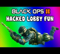 Black Ops 2 Hacked Lobby Funny Moments - Outside Rush, Dolphin Dives, Unlimited Hunter Killers