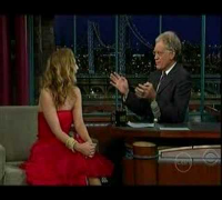 Drew Barrymore on Letterman