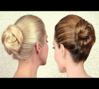 Elegant sleek bun updo inspired by Angelina Jolie | Long hair tutorial for work and special events