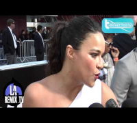 Entrevista a Michelle Rodriguez en la carpeta roja del Estreno de la película Fast And Furious 6