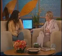 Halle Berry cracks a whip in jeans and high heels on Ellen