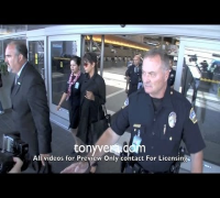 Halle berry gets help from the Police at LAX