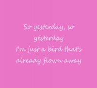 Hilary Duff- So Yesterday Lyrics