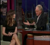 Jennifer Garner with David Letterman 2009 - part 1