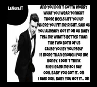 Justin Timberlake - You Got It On - ( The 20/20 Experience 2 of 2 ) Lyrics On Screen
