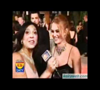Keira Knightley - post- Academy Awards Vanity Fair party, TV interviews