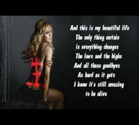 Lindsay Lohan - A Beautiful Life ( La Bella Vita) (Lyrics Video)