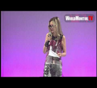 Michelle Pfeiffer touching speech during Elyse Walker's 8th Annual Pink Party