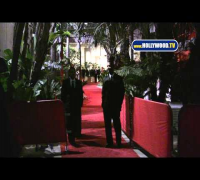 Michelle Pfeiffer Wears Blue Dress at Beverly Hilton