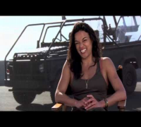 Michelle Rodriguez and Gina Carano Fast and Furious 6 Cast Part 2