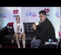 Miley Cyrus - Interview - Y100's Jingle Ball 2013