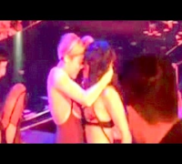 Miley Cyrus Making Out With A Girl - CAUGHT ON TAPE