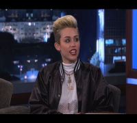 Miley Cyrus on Jimmy Kimmel Live PART 1
