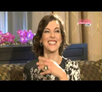 Milla Jovovich (Милла Йовович) interviews at Russian TV "Собчак Живьём"