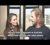 Natalie Portman e Chris Hemsworth falam sobre Thor (legendado)
