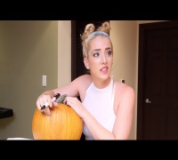 Pumpkin Carving With Miley Cyrus