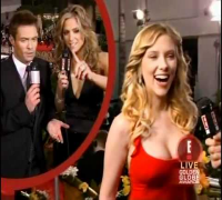Scarlett Johansson's boobs was checked by a presenter =P~