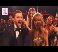 Taylor Swift Freaks Out With Justin Timberlake -- American Music Awards