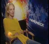 Uma Thurman interview for Paycheck (2003)